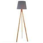 ATMOSPHERA Lampadaire bambou Bahi - Hauteur 160 cm. Coloris disponibles : Blanc