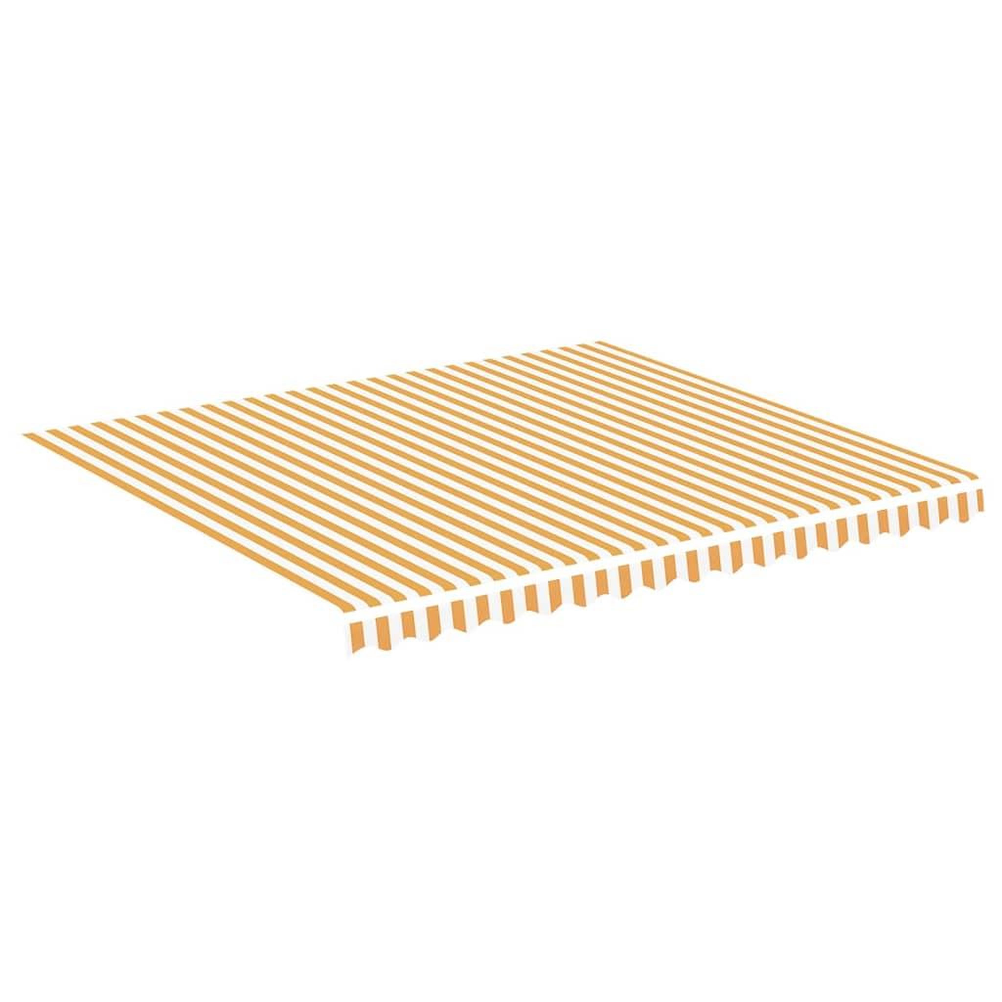 Voir la diapositive 2 : VIDAXL Tissu de remplacement pour auvent Jaune et blanc 4x3,5 m