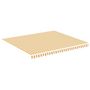 Voir la diapositive 2 : VIDAXL Tissu de remplacement pour auvent Jaune et blanc 4x3,5 m