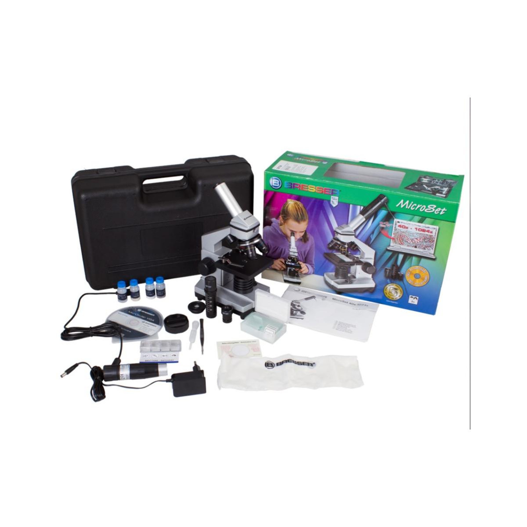Voir la diapositive 4 : Bresser Microscope  Junior 401024x, avec étui