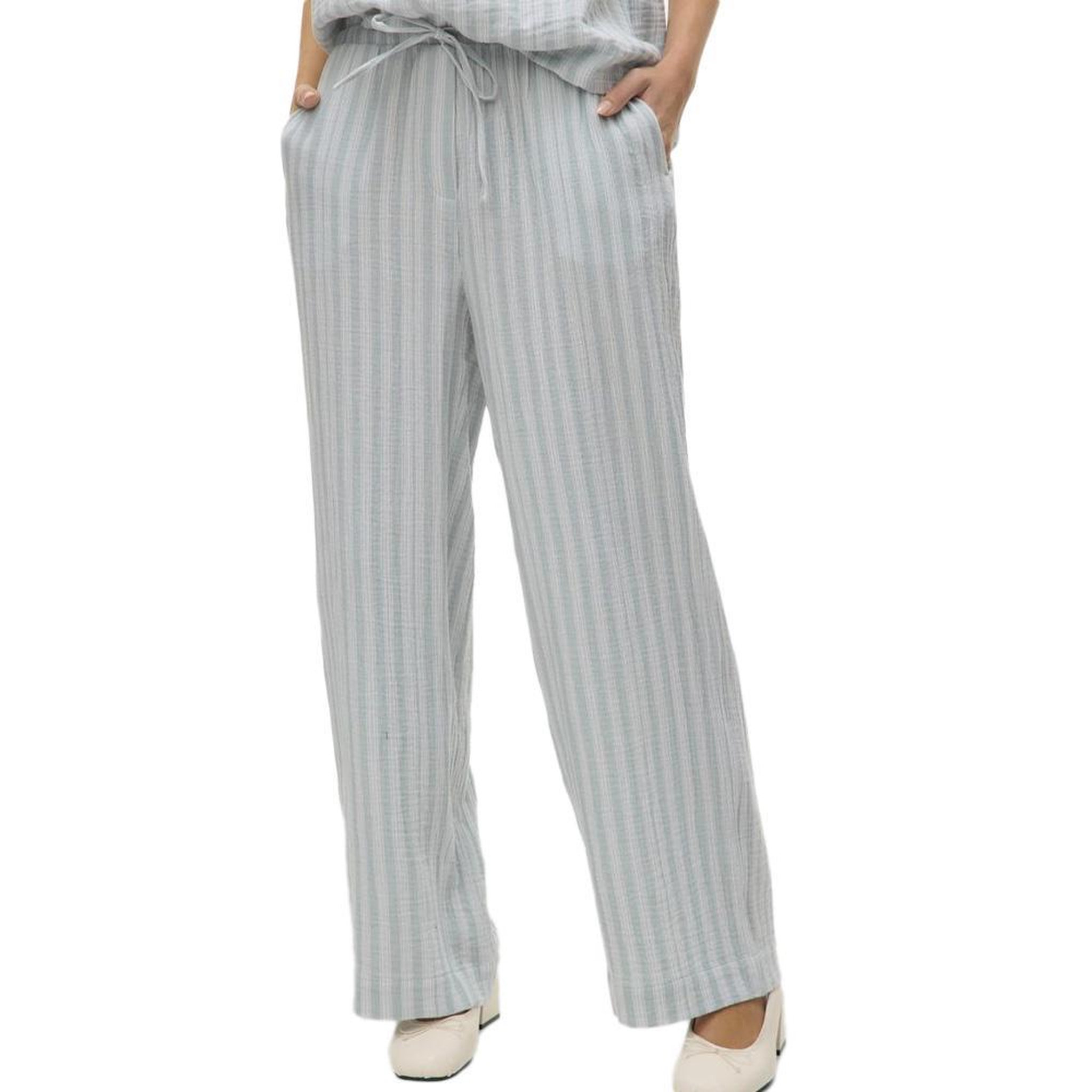 Voir la diapositive 1 : Vero Moda Pantalon fluide Bleu Femme Vero Moda Nanna