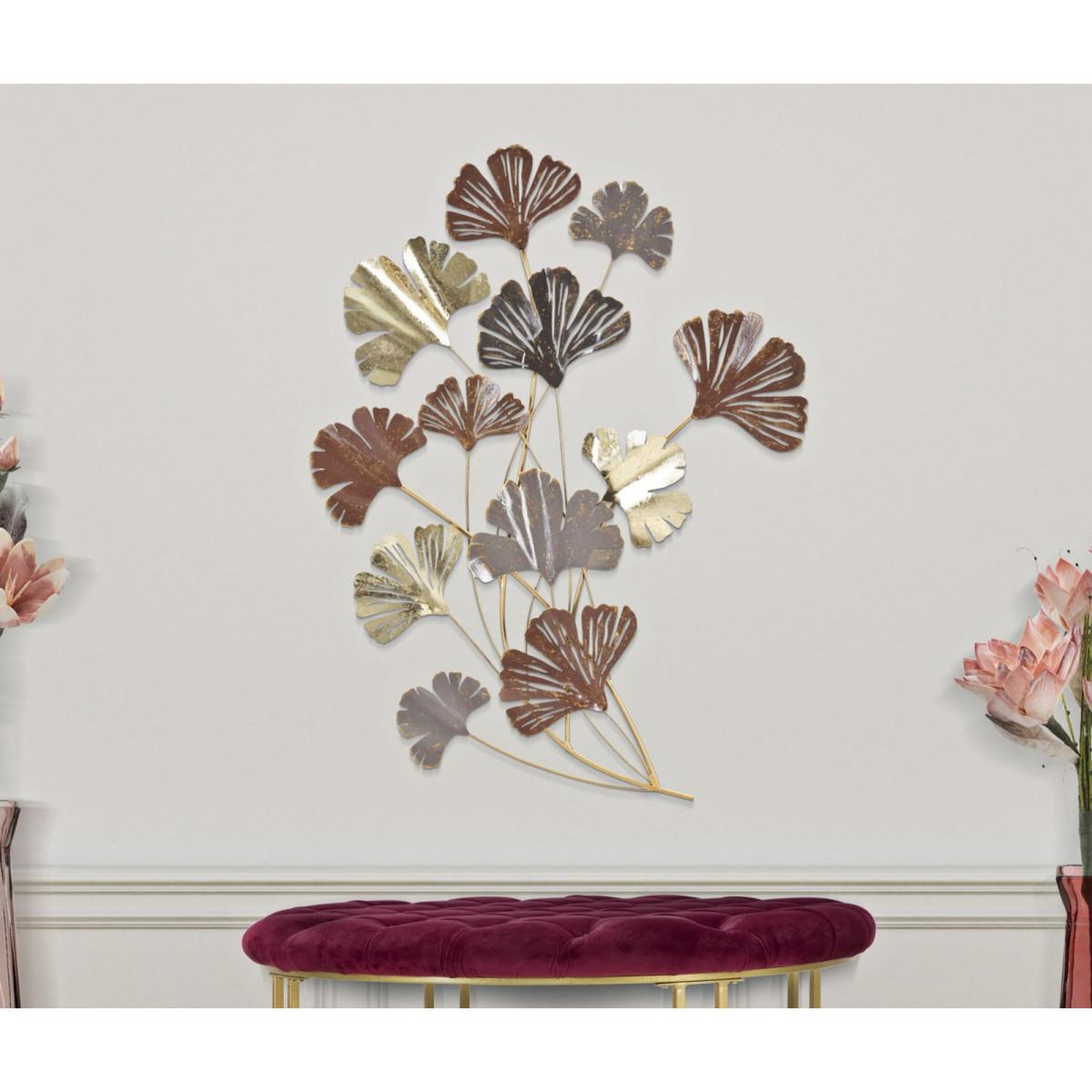 Voir la diapositive 5 : Paris Prix Décoration murale en métal  windy  92cm multicolore