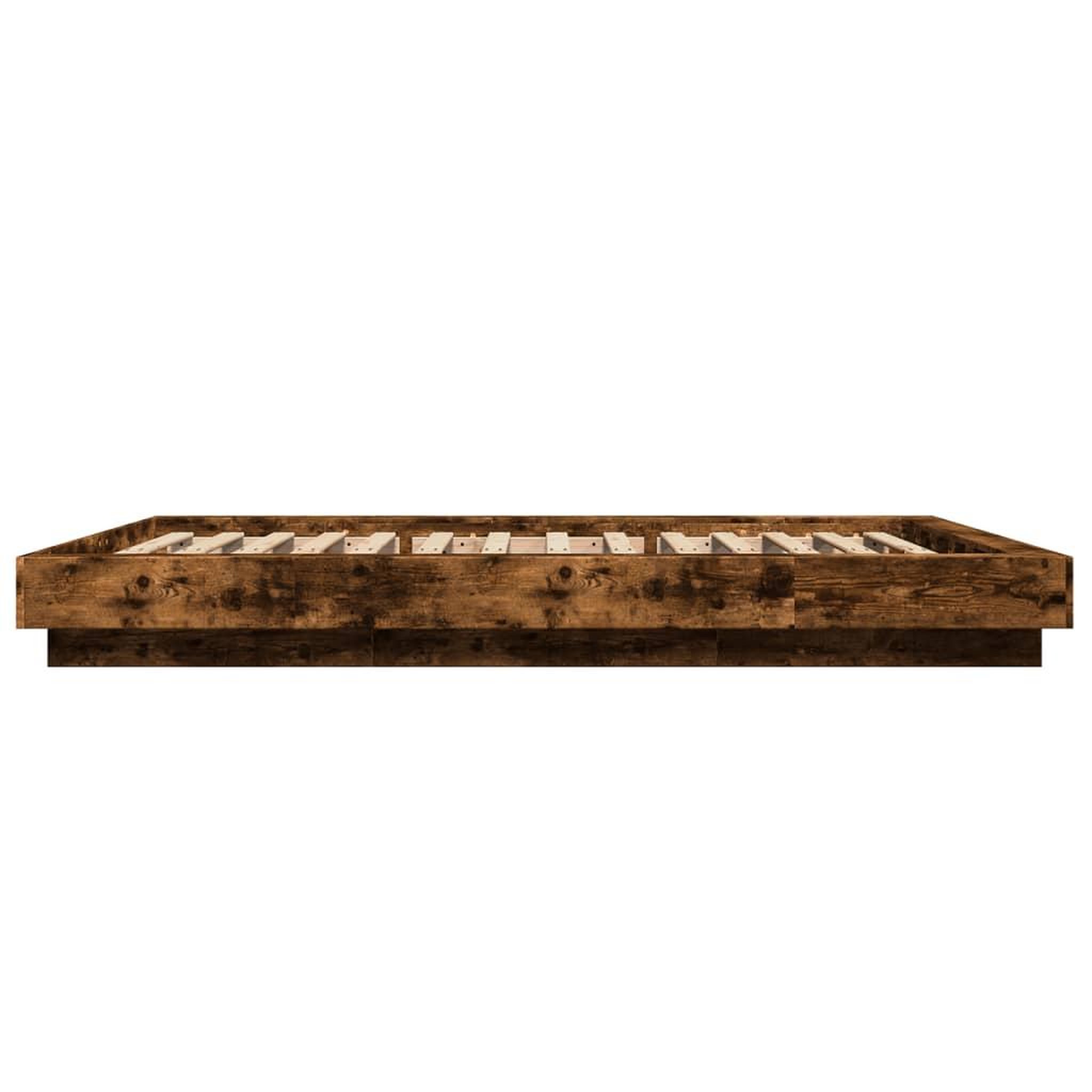 Voir la diapositive 5 : VIDAXL Cadre de lit sans matelas chene fume 120x200 cm