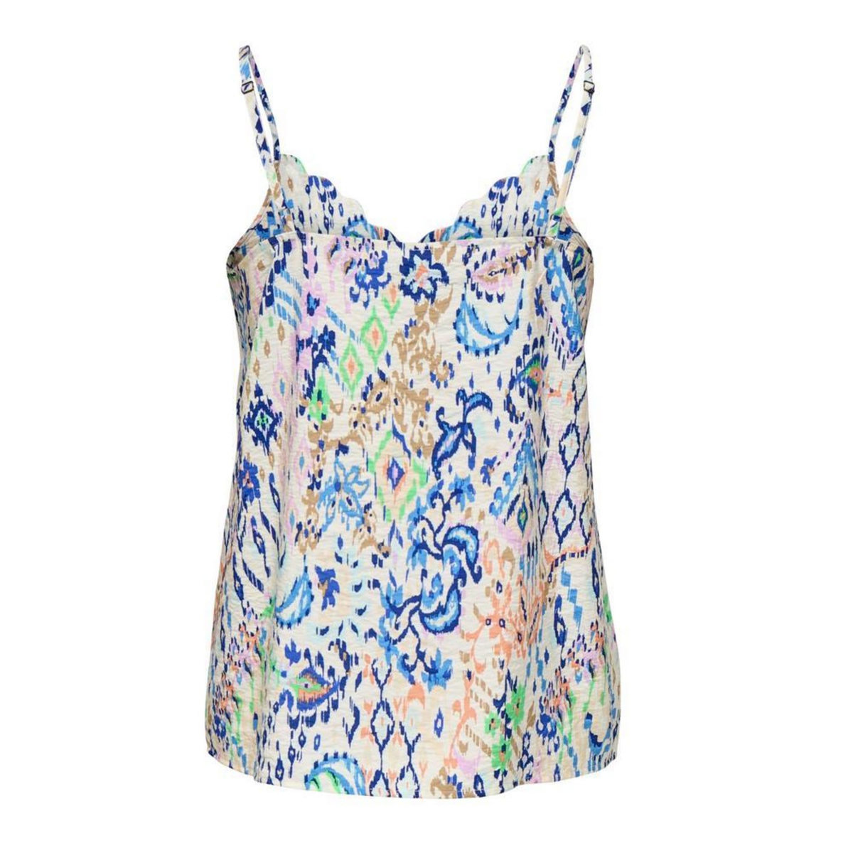 JACQUELINE DE YONG Top Blanche/Bleu/Orange Femme JDY Troya