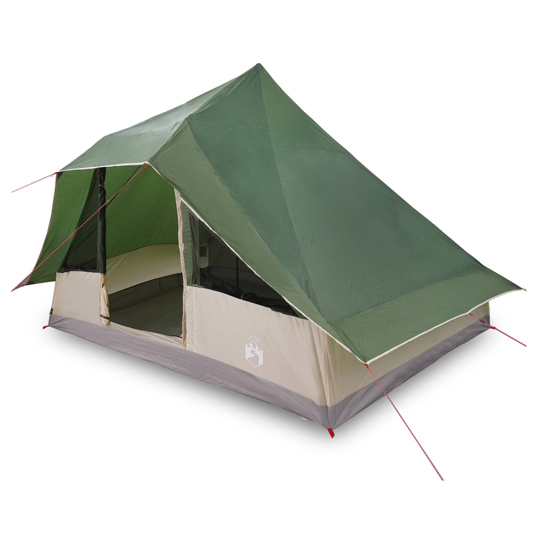 Voir la diapositive 3 : VIDAXL Tente Familiale Tipi Verte 10 Personnes Imperméable