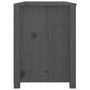Voir la diapositive 5 : VIDAXL Armoire laterale Gris 100x40x54 cm Bois de pin massif