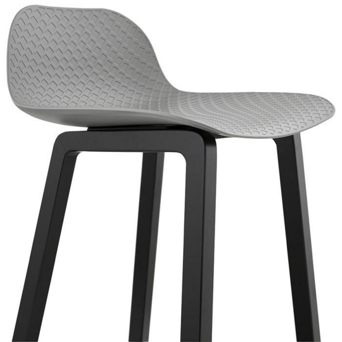 Paris Prix Tabouret de Bar Design  Toki  87cm Gris & Noir