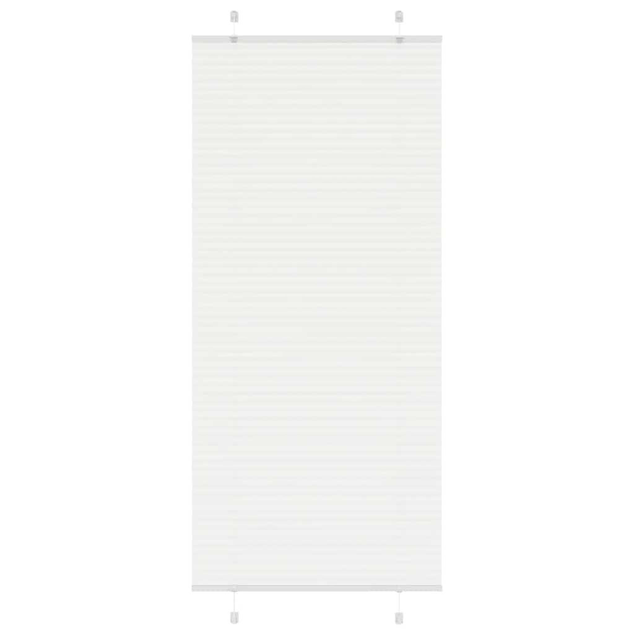 VIDAXL Store plisse blanc 90x200 cm largeur du tissu 89,4 cm polyester