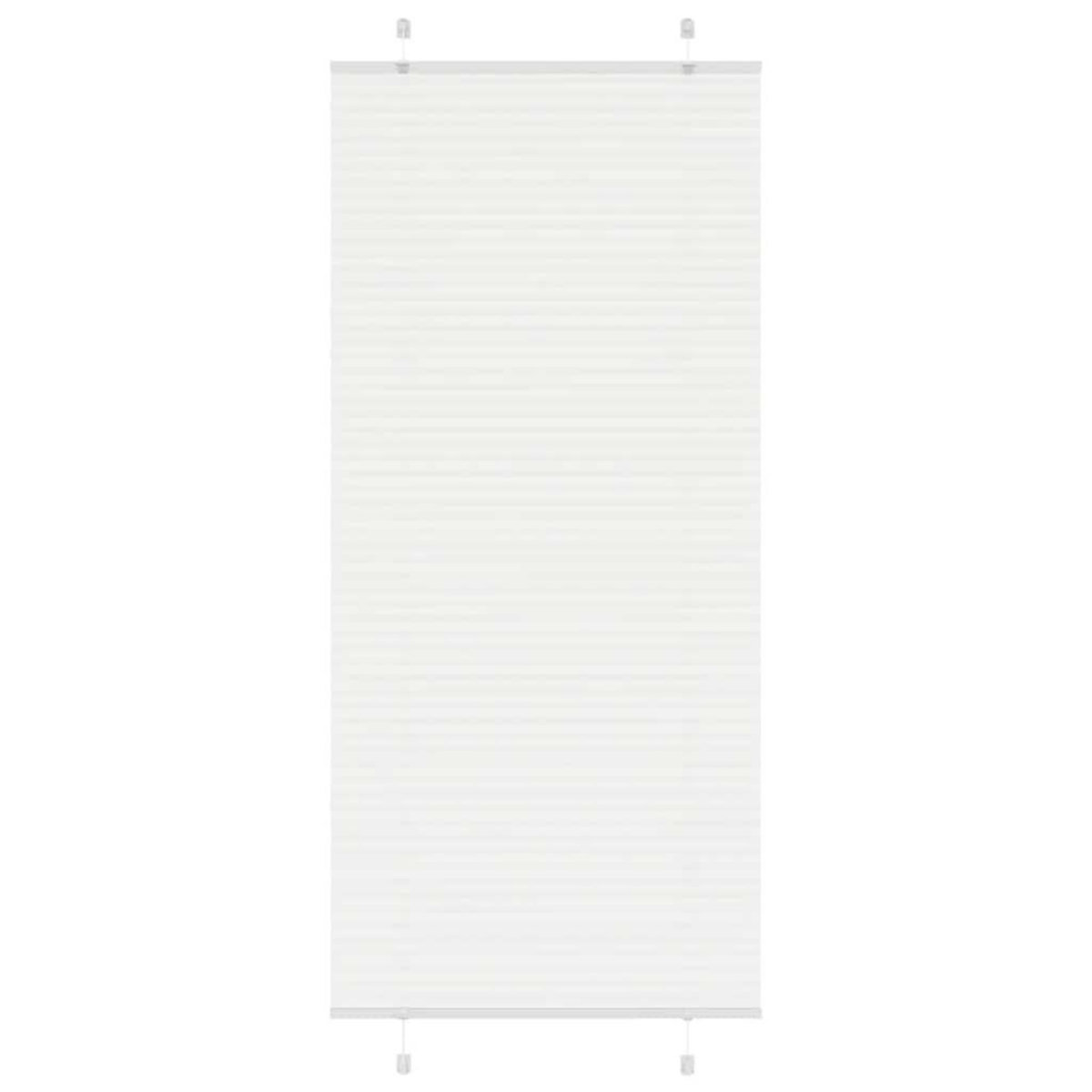 VIDAXL Store plisse blanc 90x200 cm largeur du tissu 89,4 cm polyester