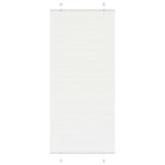 VIDAXL Store plisse blanc 90x200 cm largeur du tissu 89,4 cm polyester