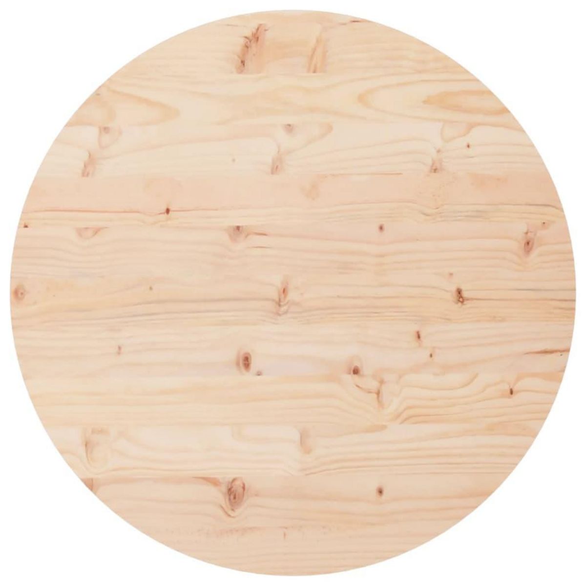 VIDAXL Dessus de table rond Ø90x3 cm bois de pin massif