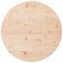 Voir la diapositive 2 : VIDAXL Dessus de table rond Ø90x3 cm bois de pin massif