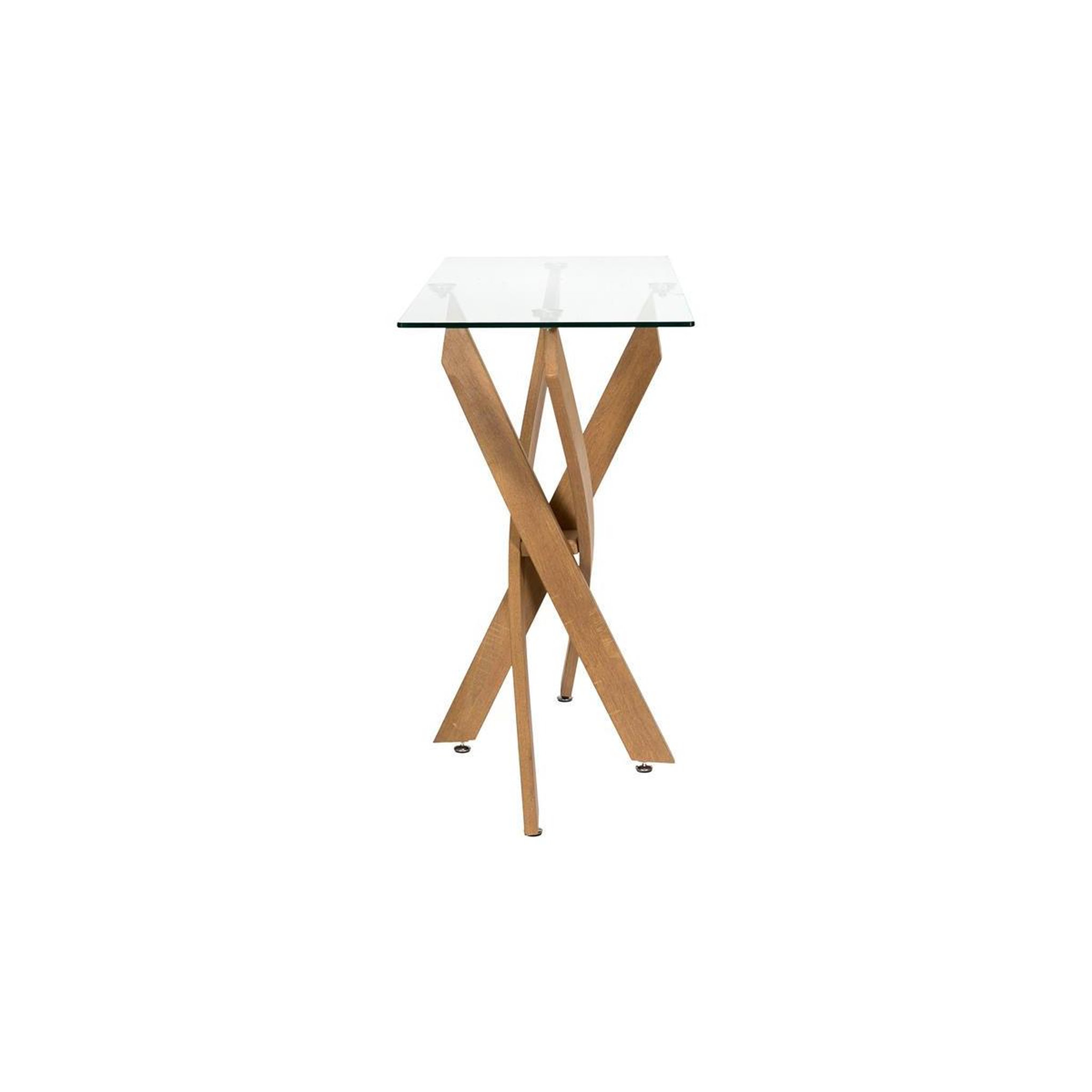 Voir la diapositive 3 : The Home Deco Factory Console en verre  heritage  100cm transparent