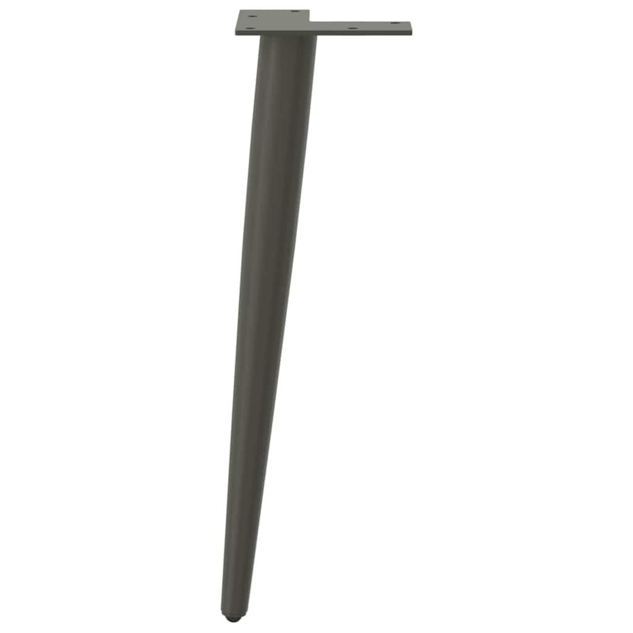 Voir la diapositive 5 : VIDAXL Pieds de table basse forme conique 4 pcs anthracite 30-31 cm