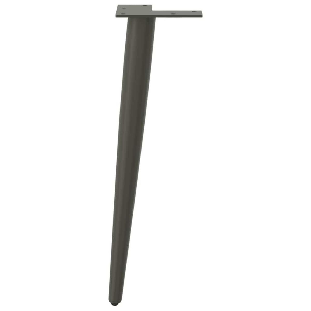 VIDAXL Pieds de table basse forme conique 4 pcs anthracite 30-31 cm