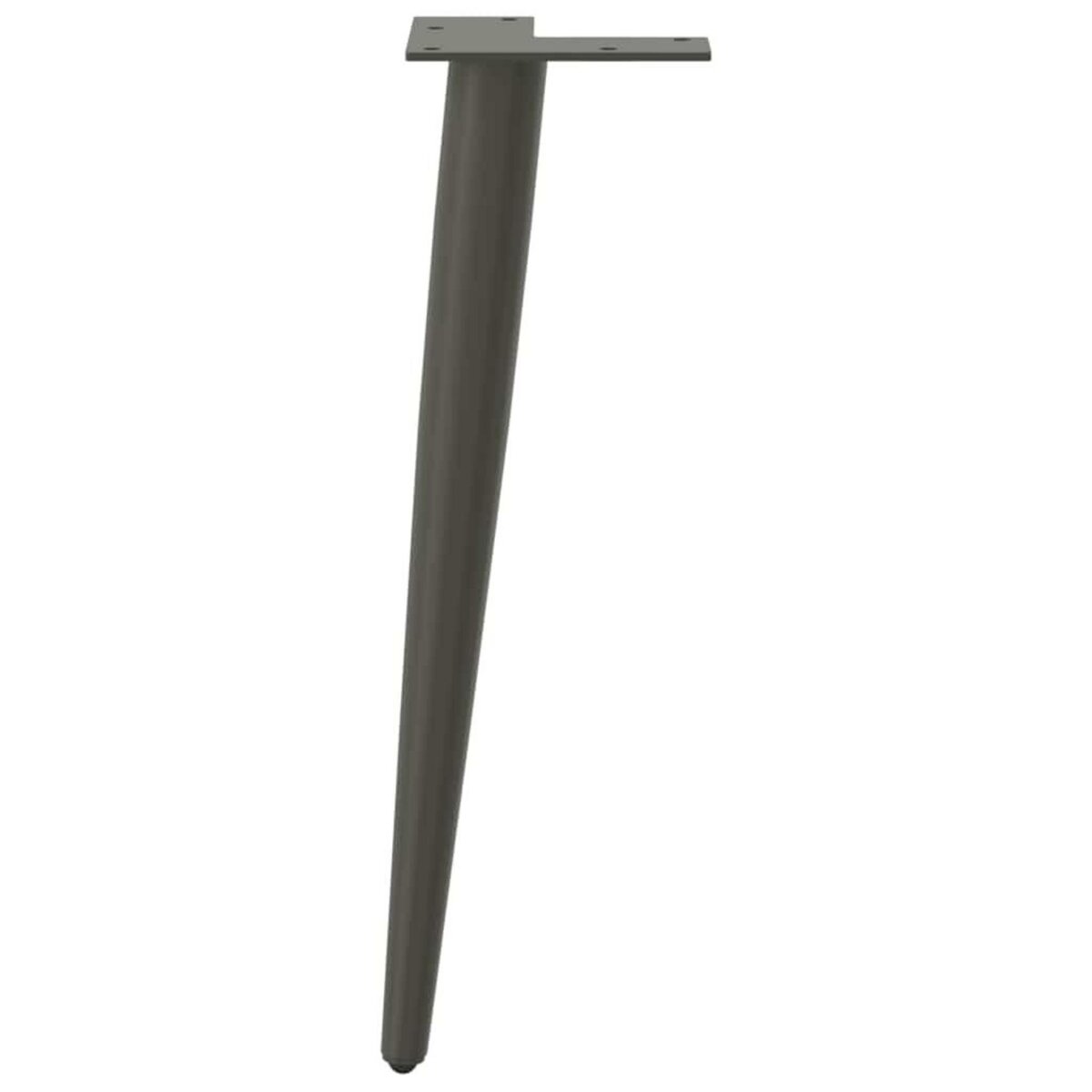 VIDAXL Pieds de table basse forme conique 4 pcs anthracite 30-31 cm