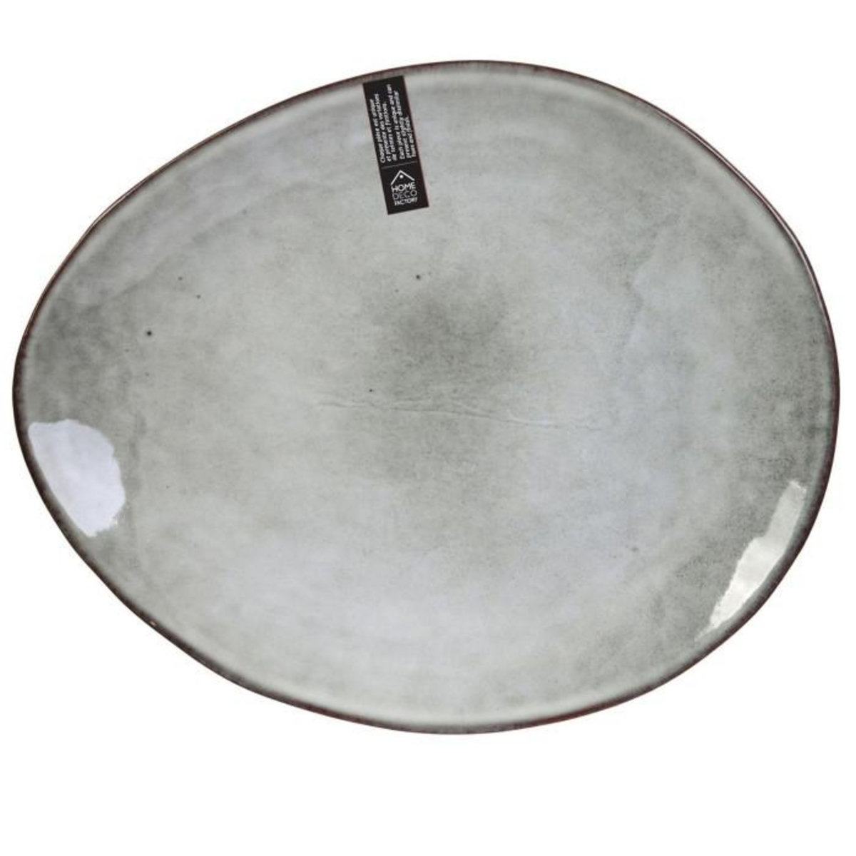 Paris Prix Lot de 6 Assiettes à Dessert  Au Grès  22cm Gris