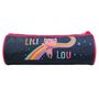 Voir la diapositive 4 : Bagtrotter BAGTROTTER Trousse scolaire ronde Lili Lou Bleue Arc en ciel