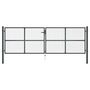 Voir la diapositive 2 : VIDAXL Portail en maille de jardin Acier galvanise 400 x 175 cm Gris