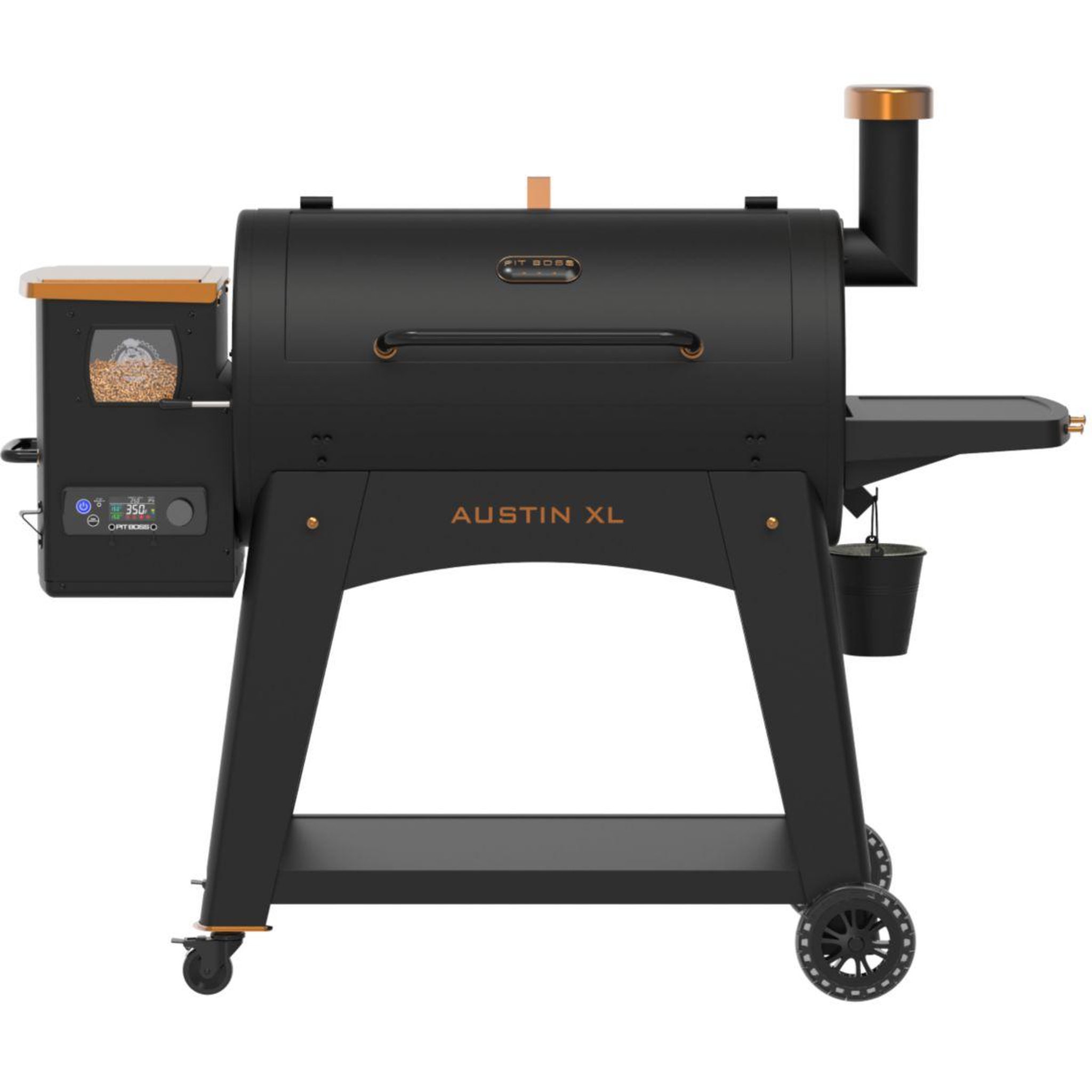 Voir la diapositive 2 : PITBOSS Barbecue pellet onyx austin, sur chariot,de 82 à 260 °, surface de cuisson 90 x 50 cm