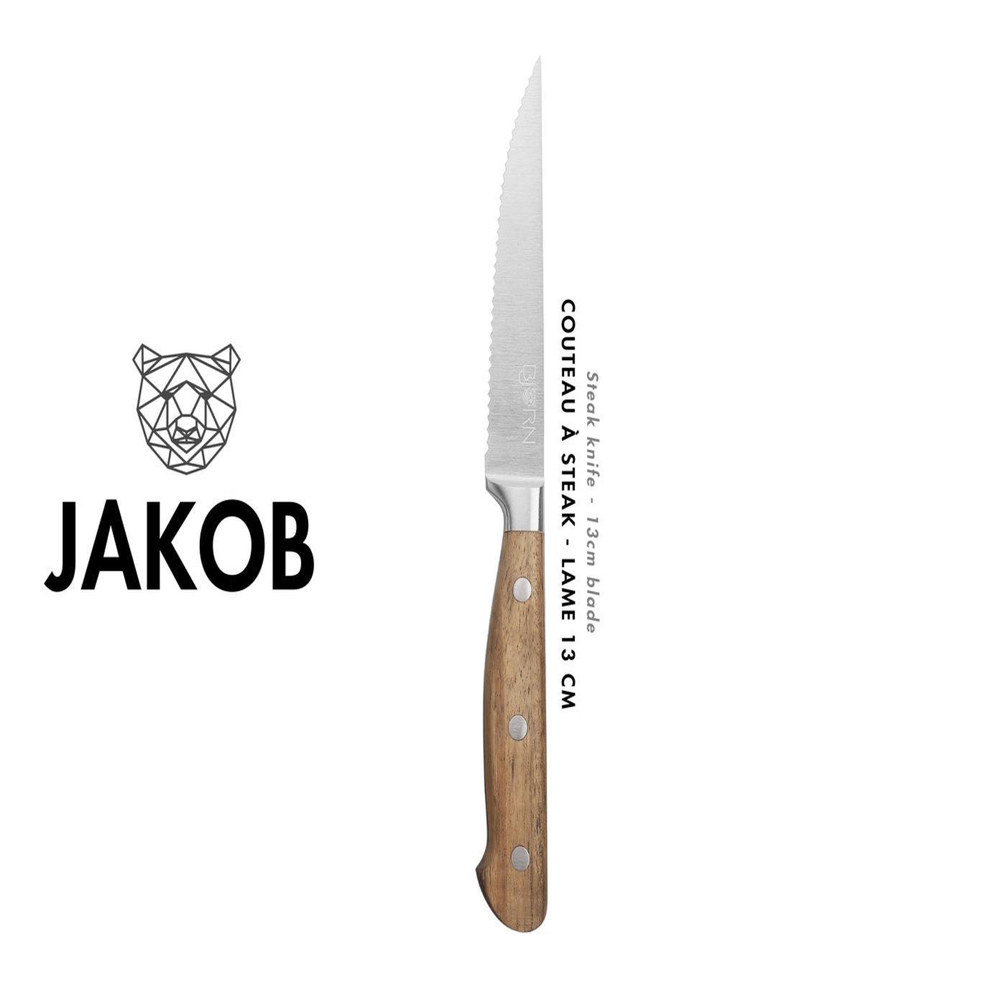 Voir la diapositive 3 : BJORN Couteaux à steak jakob - 6 pièces