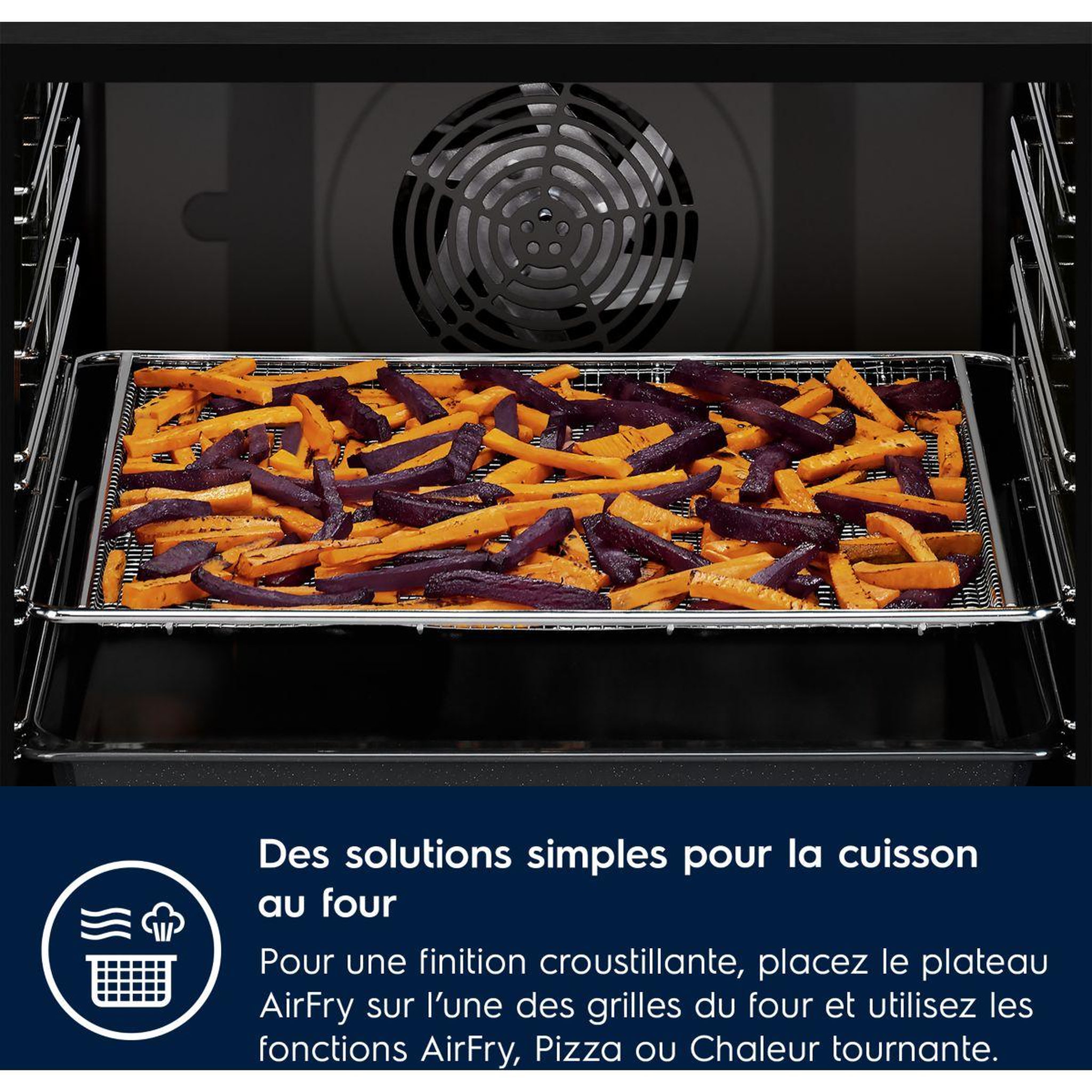 Voir la diapositive 4 : ELECTROLUX Plaque de four airfry