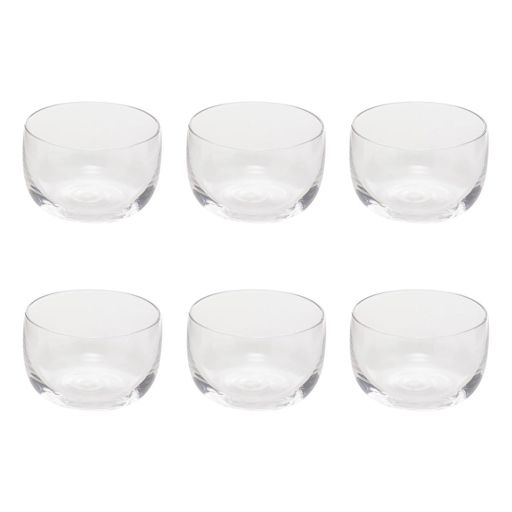 SECRET DE GOURMET Lot de 6 coupelles en verre  arha  30cl transparent