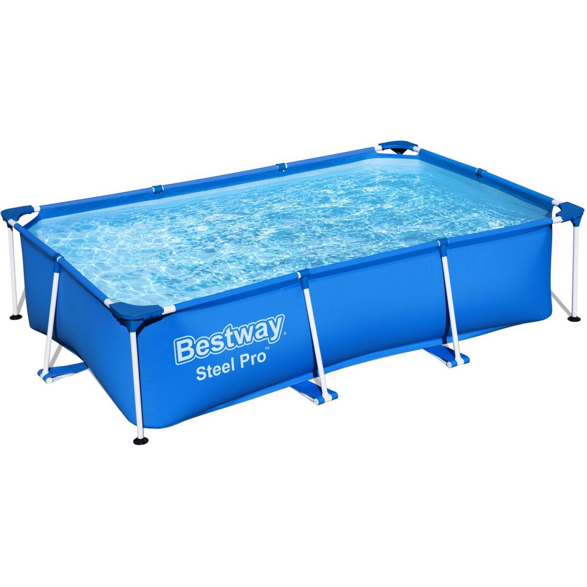 BESTWAY Piscine tubulaire rectangulaire - 259x170x61cm - STEEL MAX™