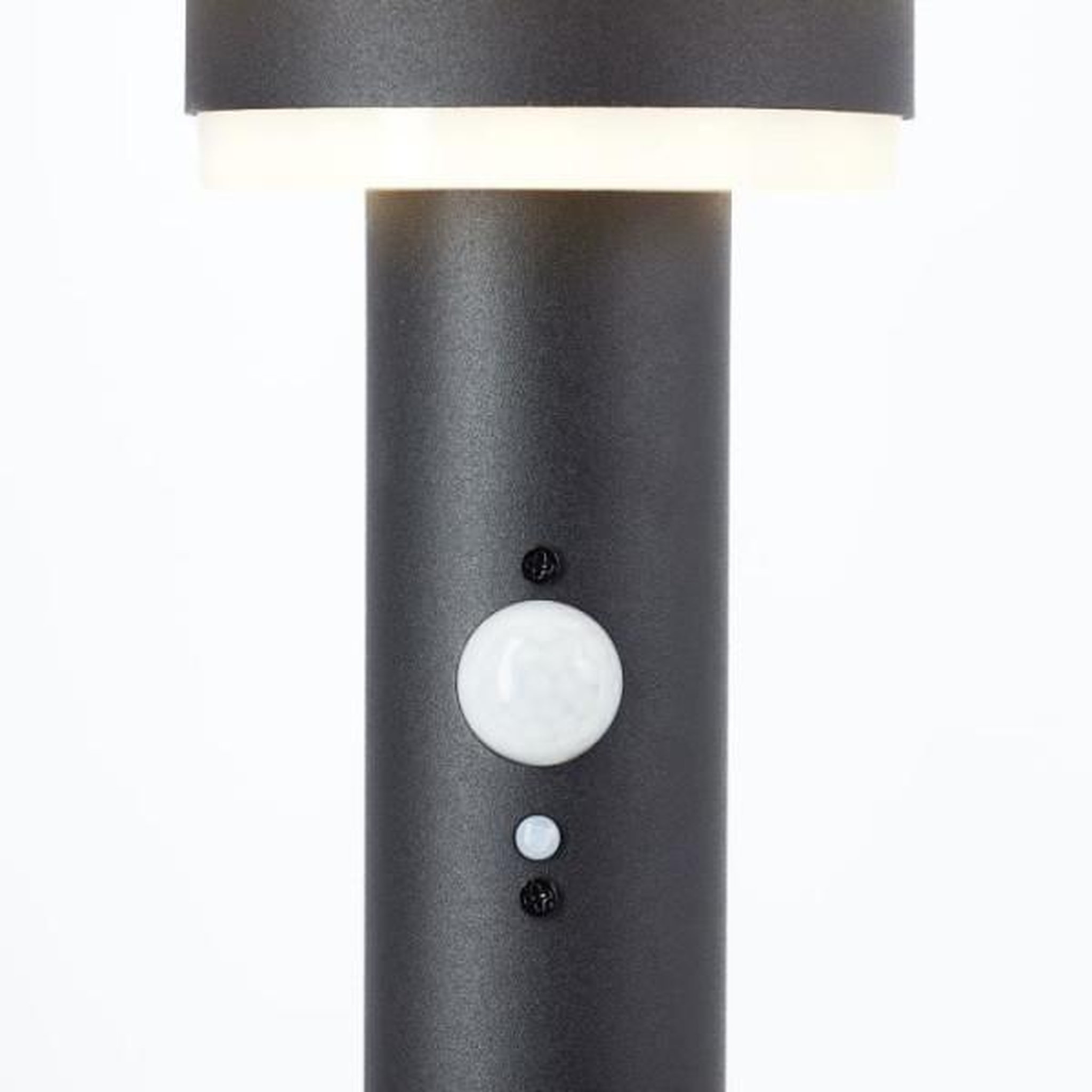 Voir la diapositive 3 : BRILLIANT Potelet extérieur - BRILLIANT - GARVINA - LED et solaire - Détecteur de mouvement - Acier inoxydable et plastique - 4 W - Noir