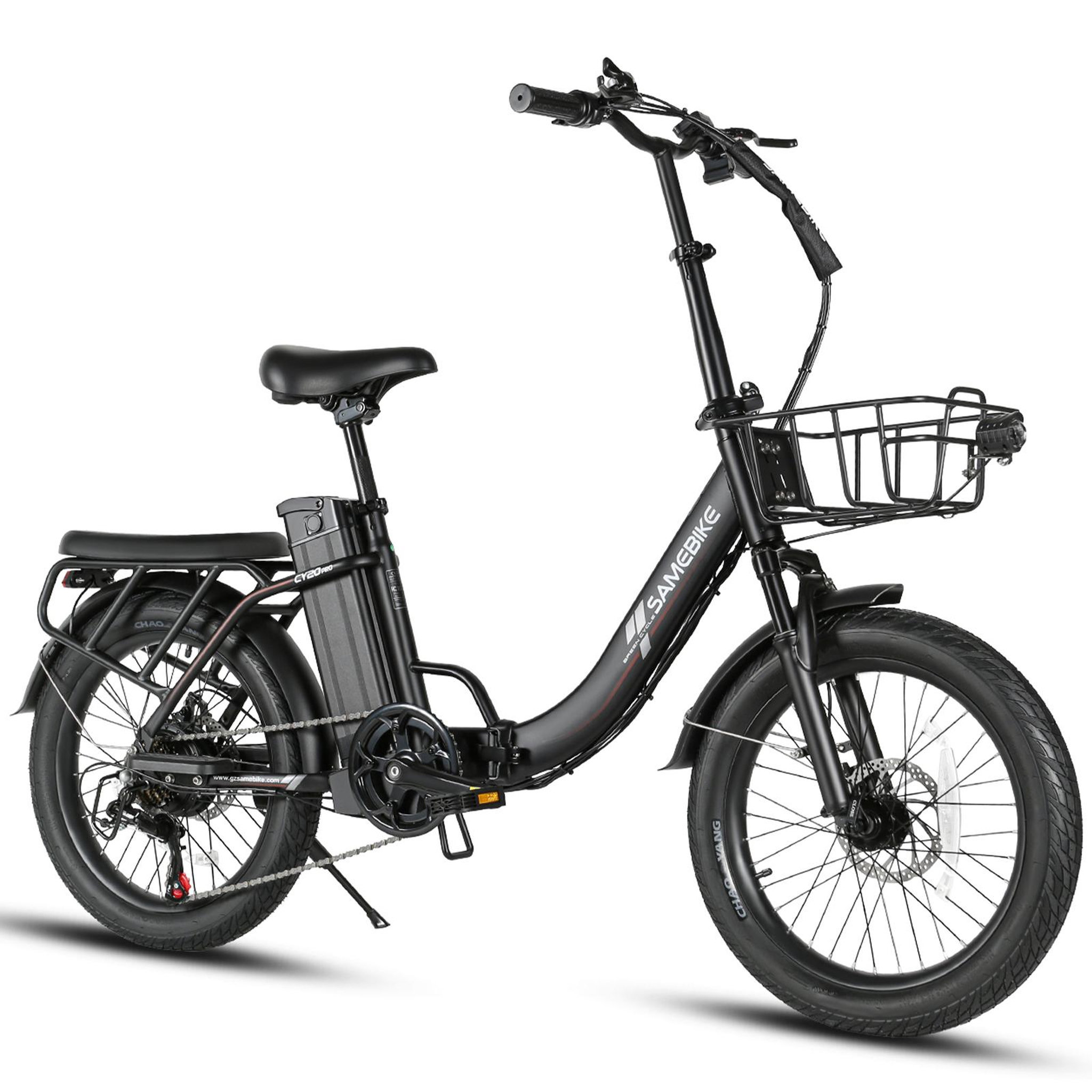 Voir la diapositive 2 : SAMEBIKE Vélo électrique pliant SAMEBIKE CY20 Pro