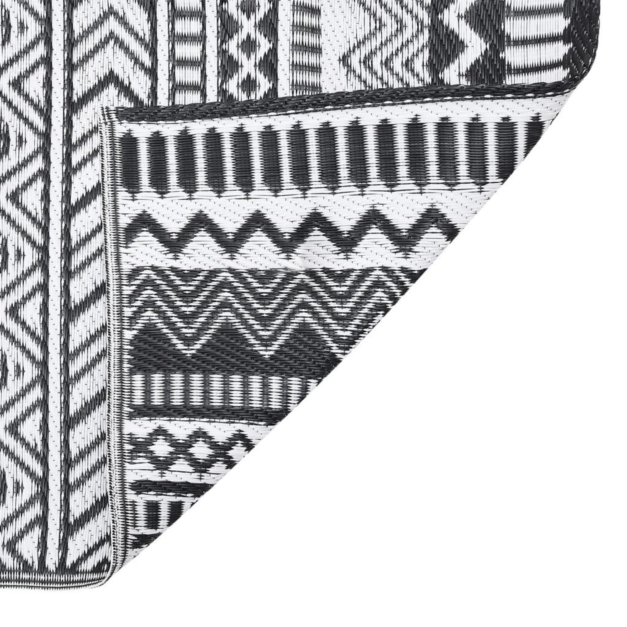 Voir la diapositive 4 : VIDAXL Tapis d'exterieur Noir 80x250 cm PP