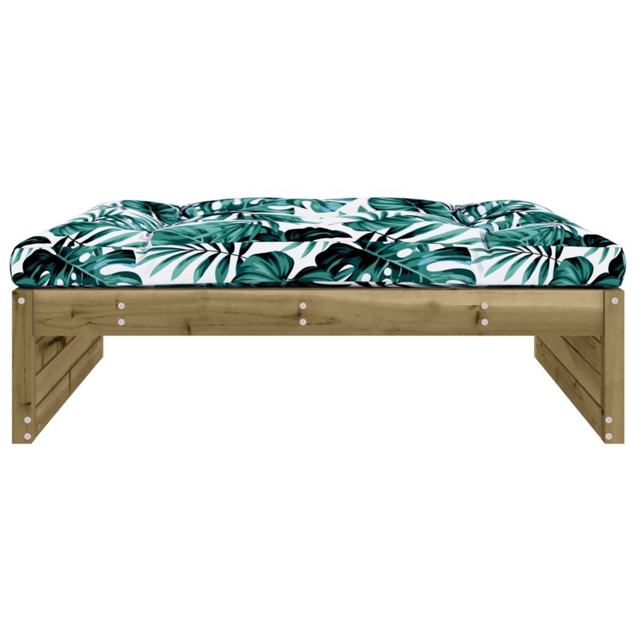 Voir la diapositive 3 : VIDAXL Repose-pied de jardin 120x80 cm bois de pin impregne