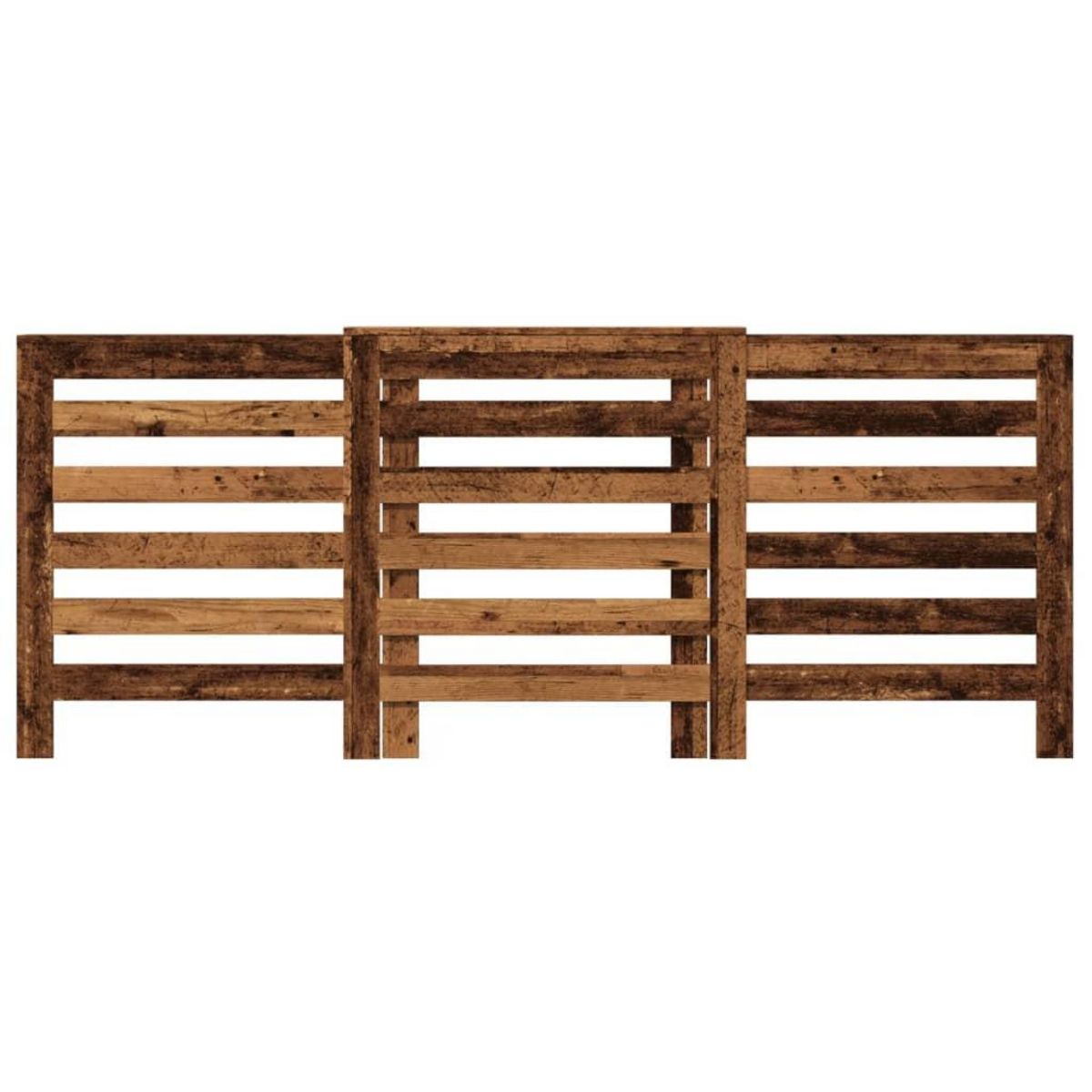 VIDAXL Cache-radiateur vieux bois 205x21,5x83,5 cm bois d'ingenierie