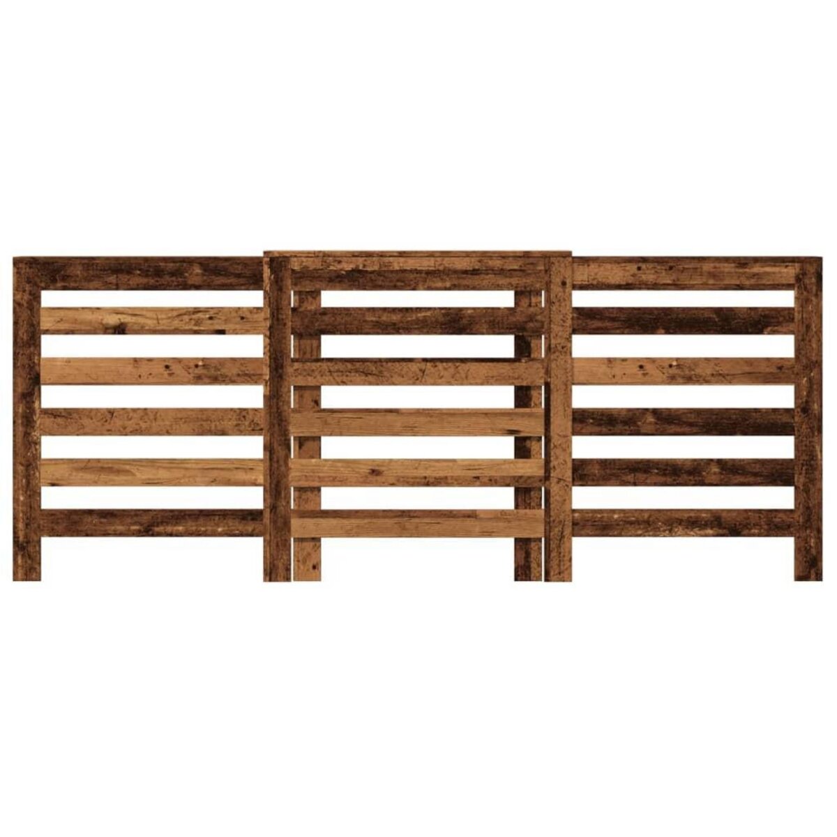 VIDAXL Cache-radiateur vieux bois 205x21,5x83,5 cm bois d'ingenierie
