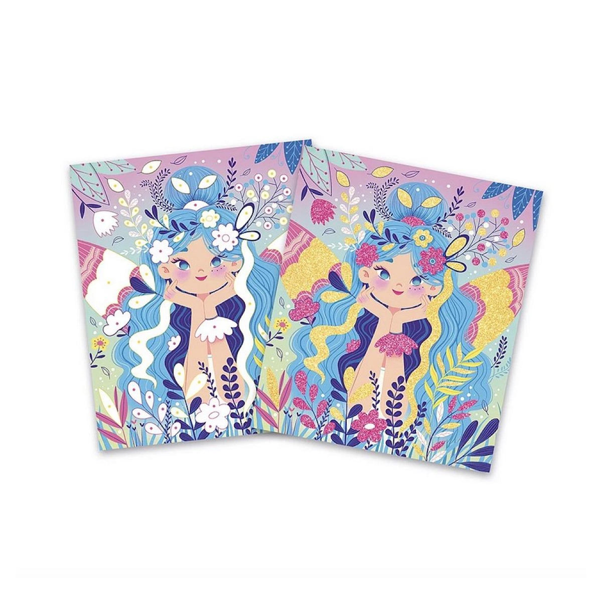 Juratoys-Janod Paillettes a coller Fees - Kit creatif