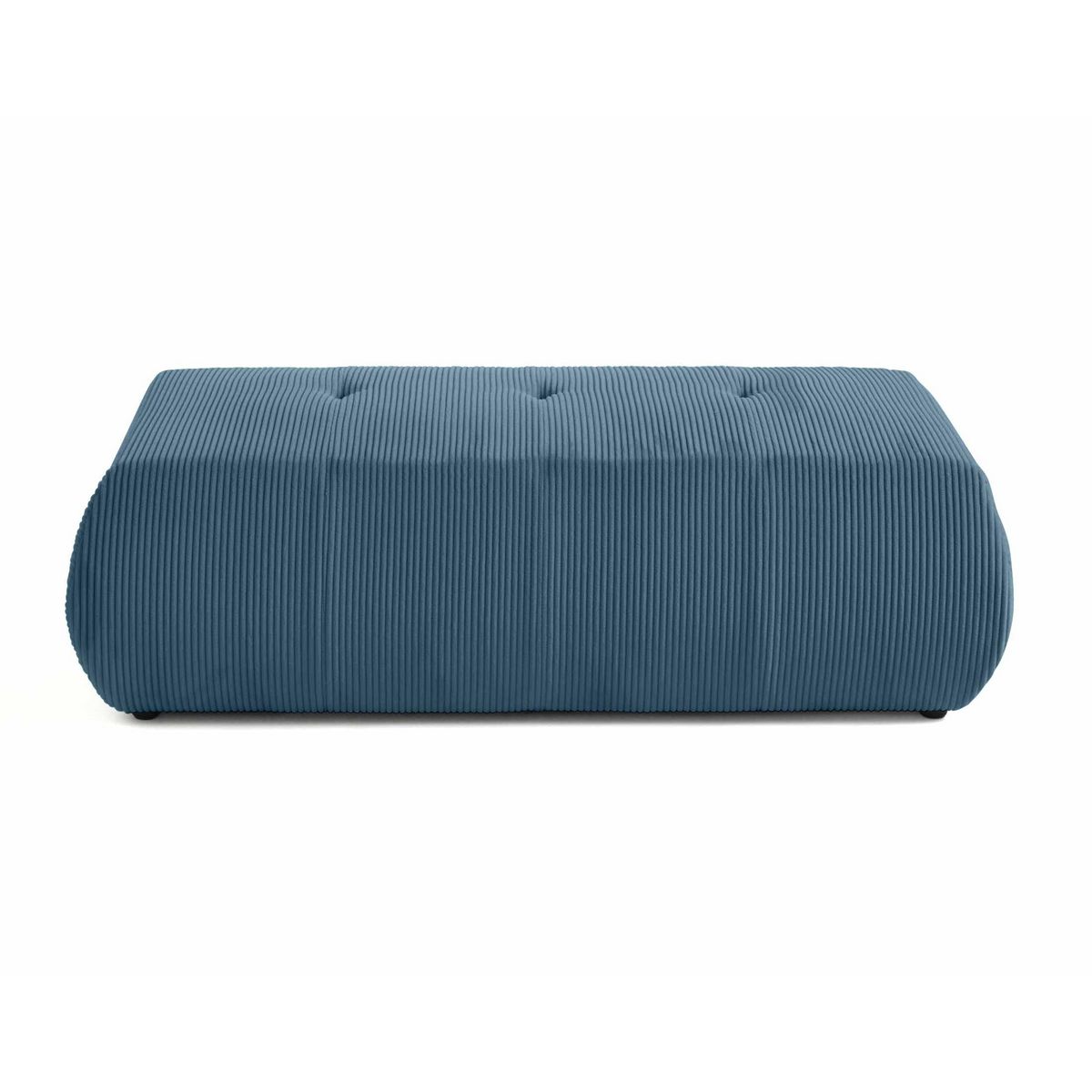 LISA DESIGN Onyx - pouf d'appoint - en velours côtelé