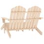 Voir la diapositive 4 : VIDAXL Chaise de jardin Adirondack 2 places et repose-pied sapin