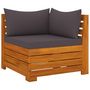 Voir la diapositive 3 : VIDAXL Salon de jardin 6 pcs avec coussins Bois d'acacia solide
