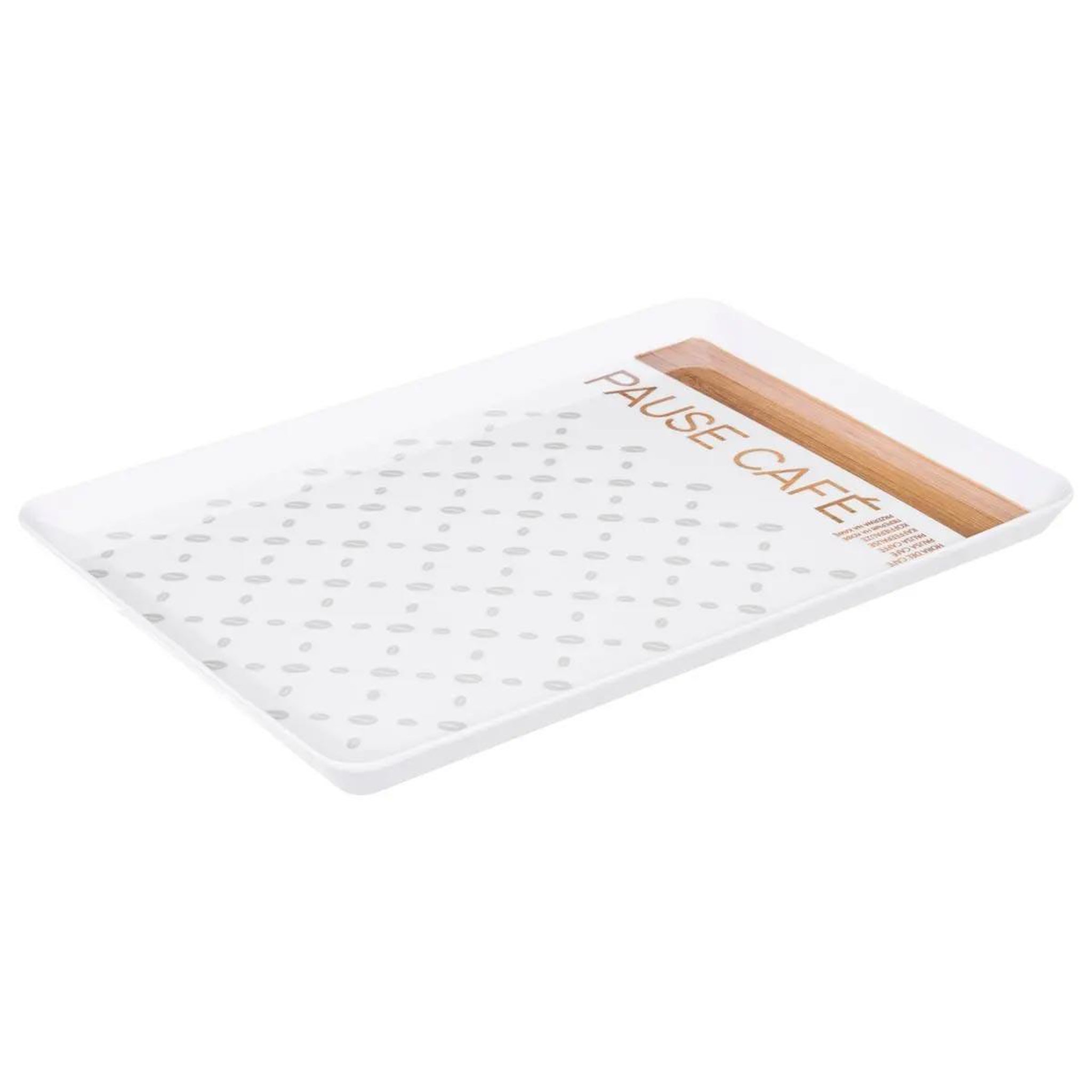 FIVE Plateau de service mélaminé  scandi  30cm blanc