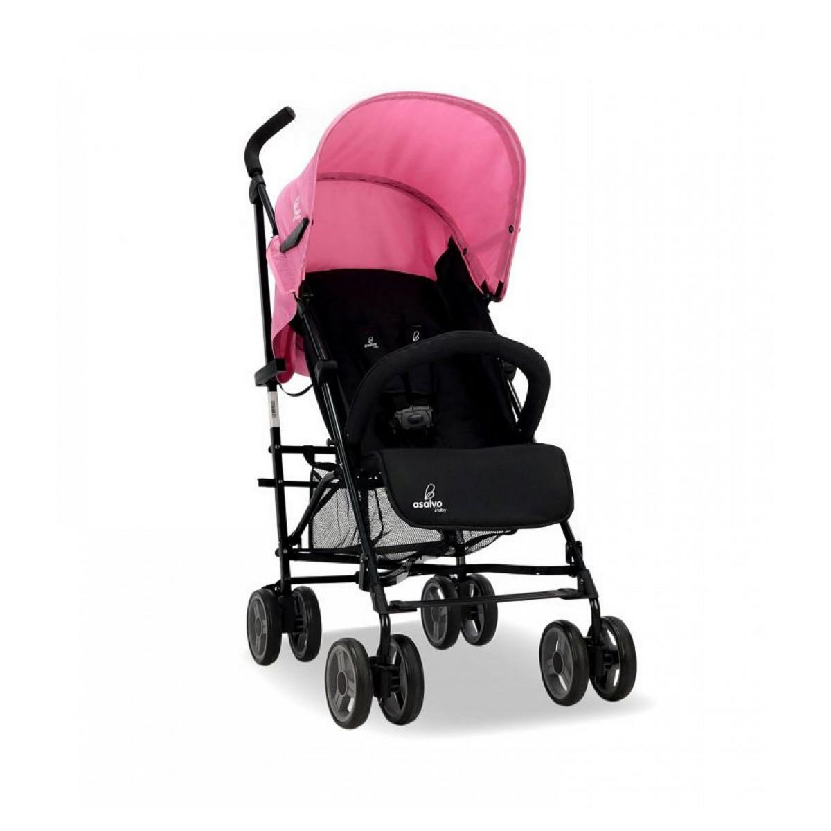 Asalvo Poussette Trotter Plus en Rose - Confort et Sécurité pour Bébé