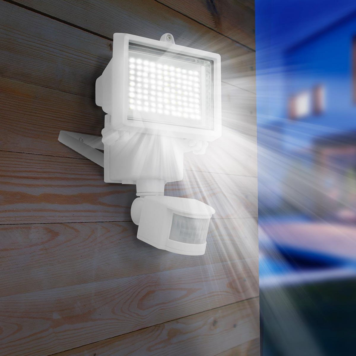 Lumisky Projecteur solaire avec détecteur COOPER Blanc Plastique 1000LM