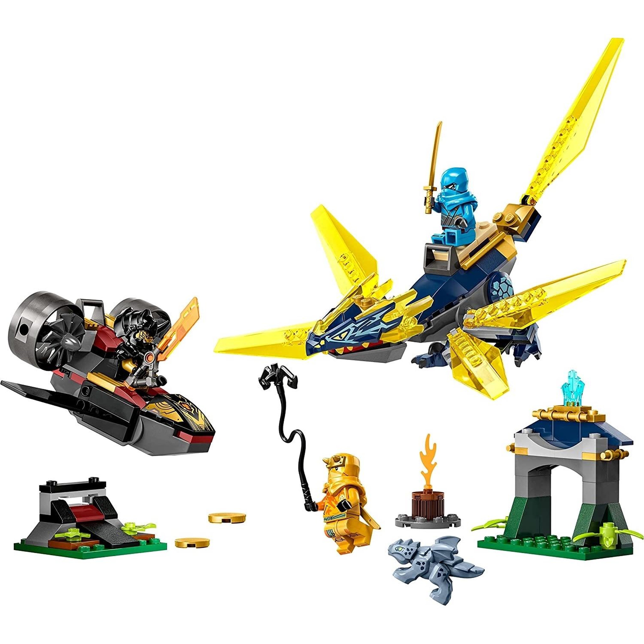 Voir la diapositive 2 : LEGO Ninjago Le combat du bébé dragon de Nya et Arin
