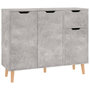 Voir la diapositive 2 : VIDAXL Buffet gris beton 90x30x72 cm bois d'ingenierie