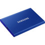 Voir la diapositive 2 : Samsung Disque dur SSD externe Pack T7 1 To bleu + housse