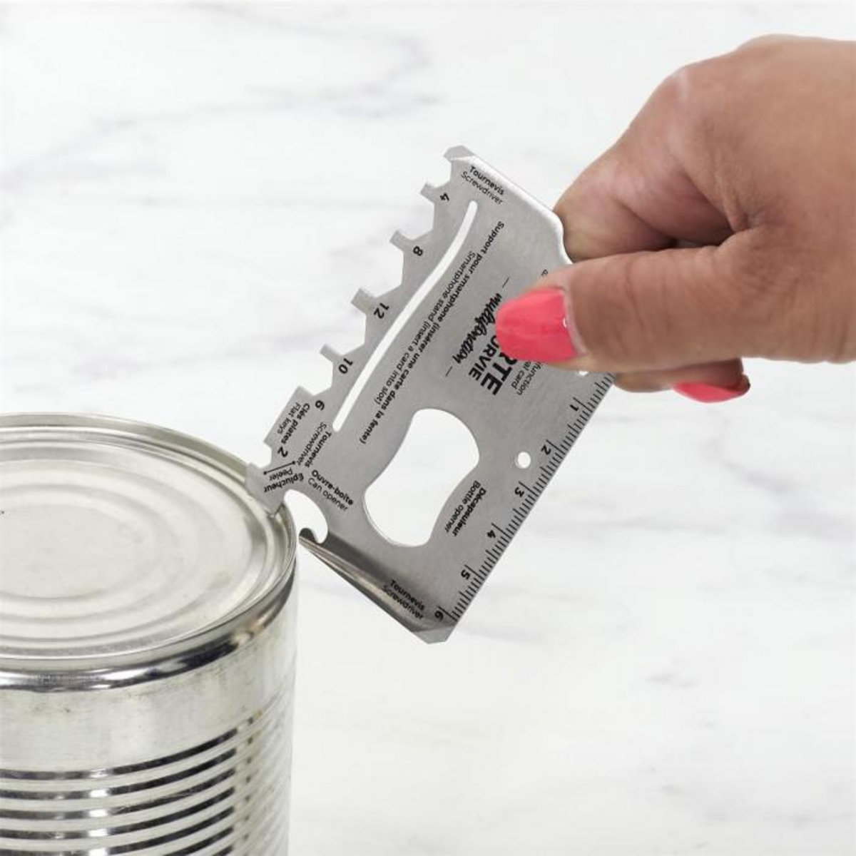 Paris Prix Carte de Survie  Multifonctions  8cm Argent