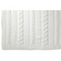 Voir la diapositive 3 : Paris Prix Plaid Uni Tricoté  Twist  130x180cm Blanc