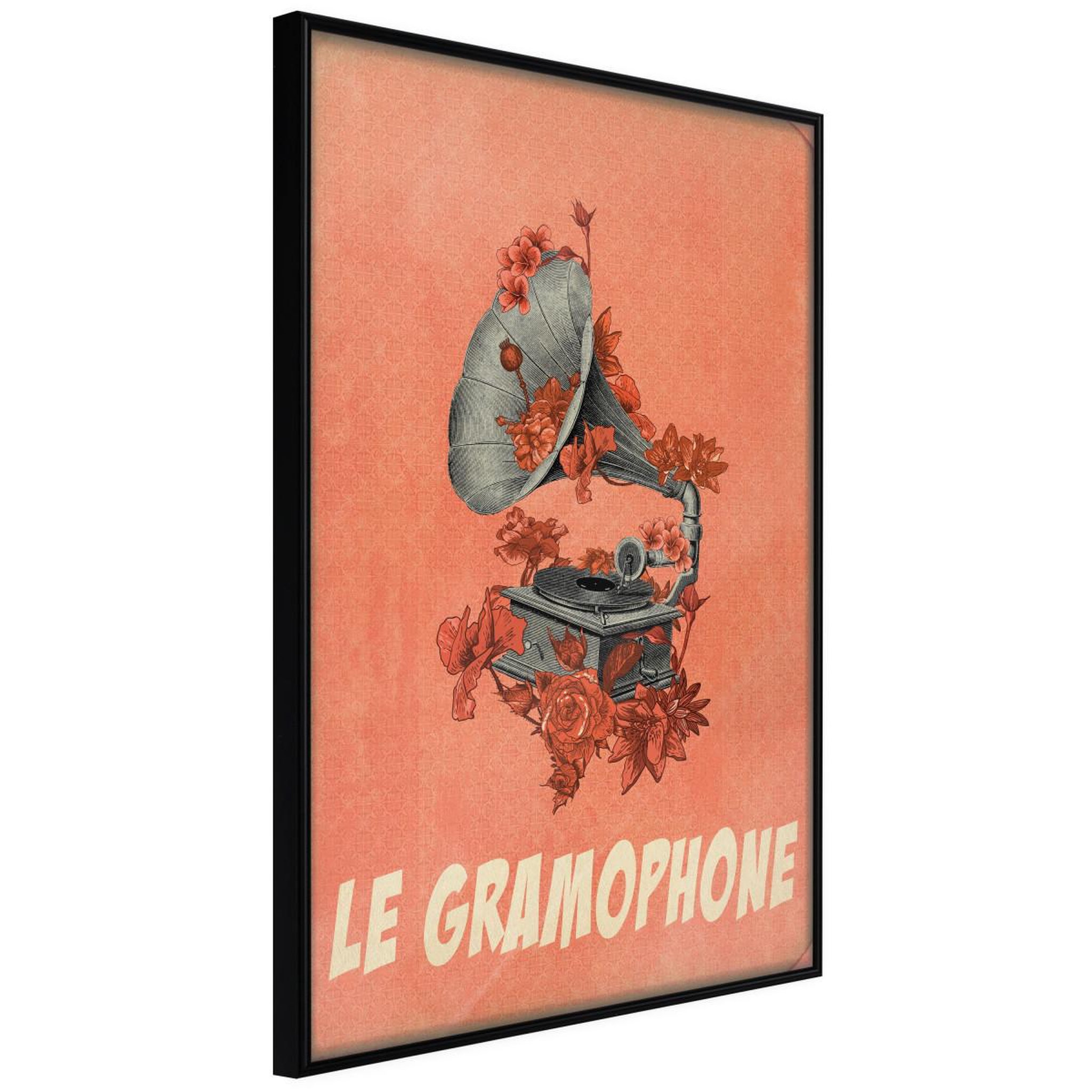 Paris Prix Affiche murale encadrée  retro music