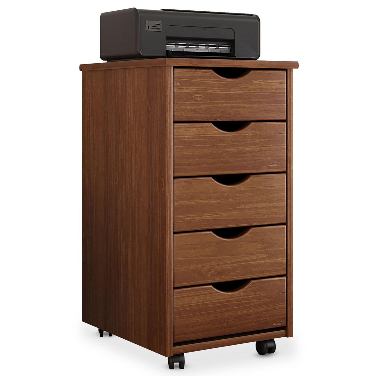 IDIMEX Caisson de bureau sur roulettes LAGOS, avec 5 tiroirs