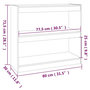 Voir la diapositive 6 : VIDAXL Bibliotheque/Separateur de piece 80x30x71,5 cm Bois de pin