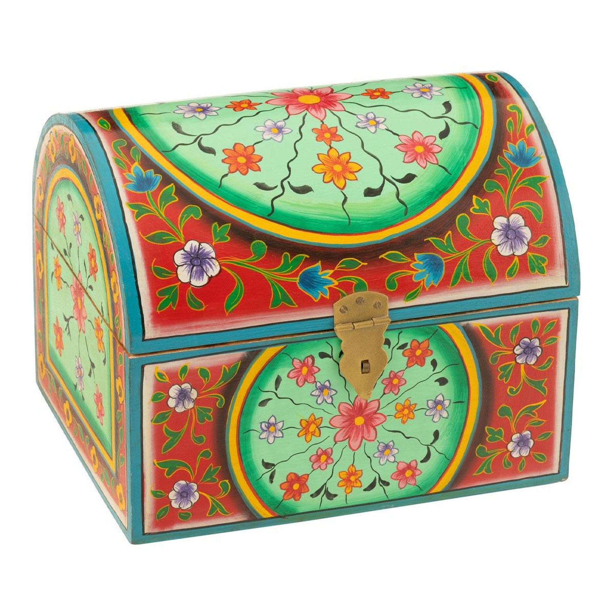J-LINE Boîte déco  mumbai  28cm multicolore